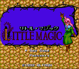 Little Magic (SNES) screenshot: Title screen