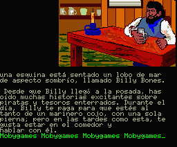 Treasure Island (MSX) screenshot: Billy Bones