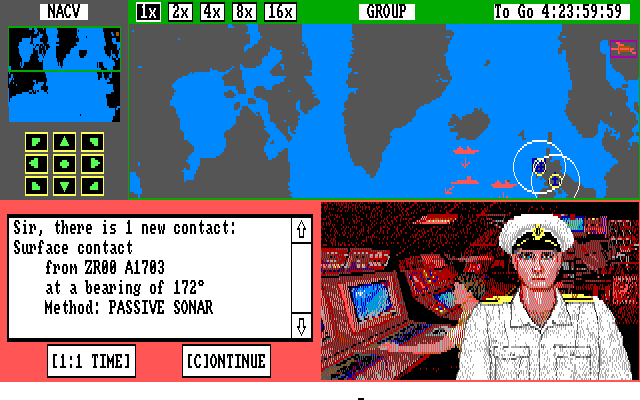 Harpoon BattleSet 2: North Atlantic Convoys (Amiga) screenshot: Staff options from USSR