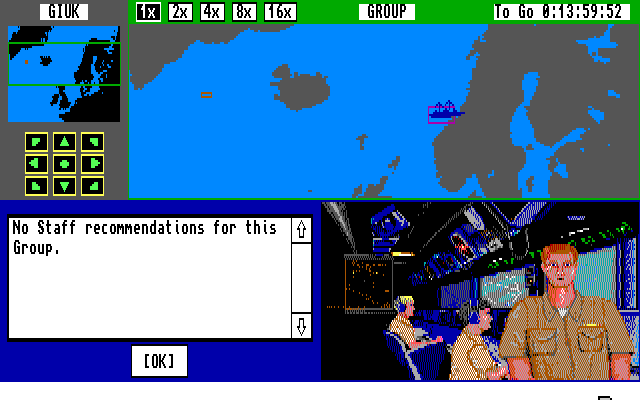 Harpoon (Amiga) screenshot: Staff options