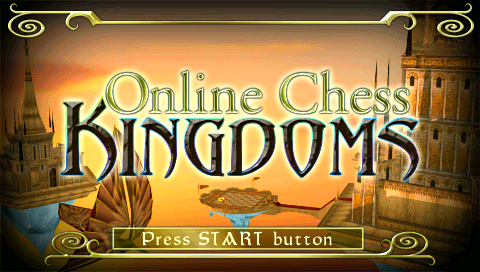 Online Chess Kingdoms (PSP) screenshot: Title screen