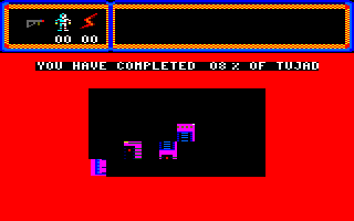 TUJAD (Amstrad CPC) screenshot: End of game.