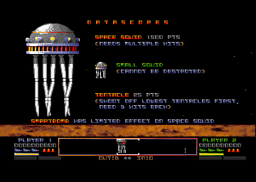 Datastorm (Amiga) screenshot: Spacesquid