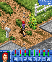 The Sims: Bustin' Out (N-Gage) screenshot: Going into your farm.