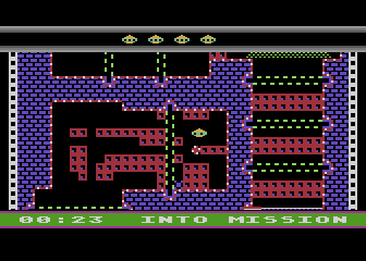 Power Down (Atari 8-bit) screenshot: Reached the crystal