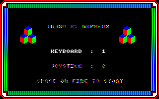 TUJAD (Amstrad CPC) screenshot: Title Screen.