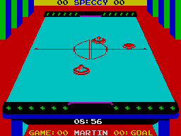 Superstar Indoor Sports (ZX Spectrum) screenshot: Central play