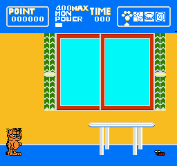 Garfield no Isshūkan: A Week of Garfield (NES) screenshot: Starting out