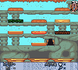 The Flintstones: Burgertime in Bedrock (Game Boy Color) screenshot: Starting level 3