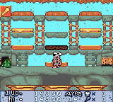 The Flintstones: Burgertime in Bedrock (Game Boy Color) screenshot: Starting level 4
