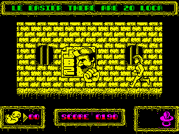 Brat Attack (ZX Spectrum) screenshot: Collect a power punches bonuses.