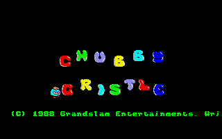 Chubby Gristle (Amiga) screenshot: Title screen