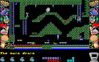 Chubby Gristle (Amiga) screenshot: The main drain