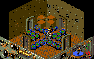 Treasure Trap (Amiga) screenshot: Dangerous path