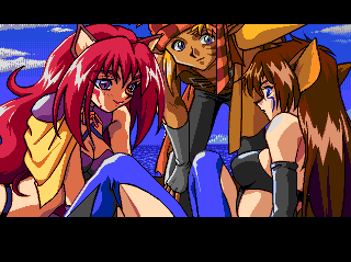 Steam-Heart's (TurboGrafx CD) screenshot: The post-stage erotic cut-scene (the reason to play this game!) begins!