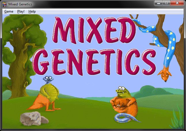 Microsoft Entertainment Pack: The Puzzle Collection (Windows) screenshot: Mixed Genetics intro screen