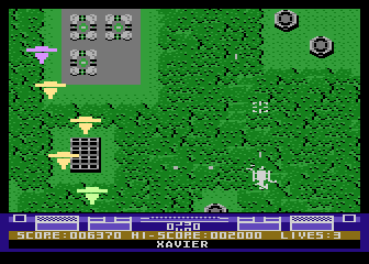 Hawkquest (Atari 8-bit) screenshot: Spinning tops are under-used as video game enemies - Discuss