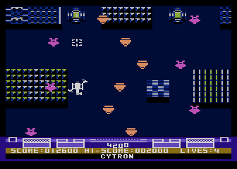 Hawkquest (Atari 8-bit) screenshot: Over-lapping waves