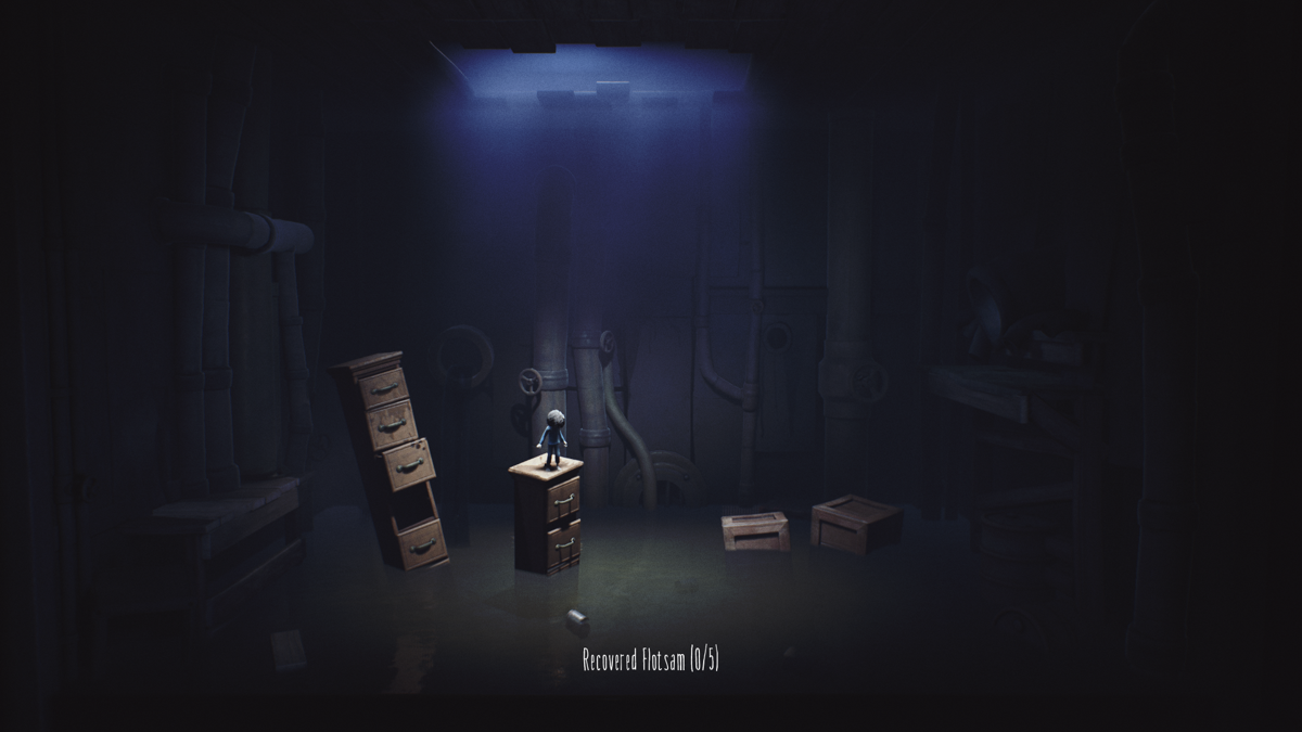 Little Nightmares: The Depths (Windows) screenshot: Selecting <i>The Depths</i> in Chapter selection menu