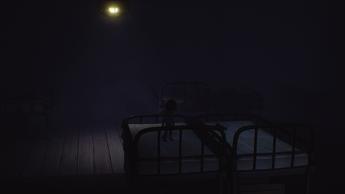 Little Nightmares: The Depths (Windows) screenshot: The Kid's story begins in some sort of bedroom