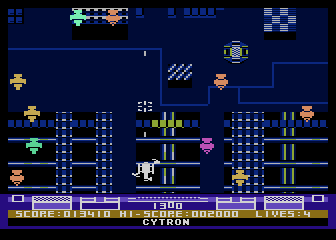 Hawkquest (Atari 8-bit) screenshot: Bases as well
