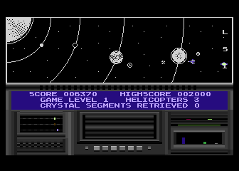 Hawkquest (Atari 8-bit) screenshot: Status