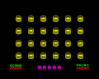 Painter (ZX Spectrum) screenshot: Starting Level 1.