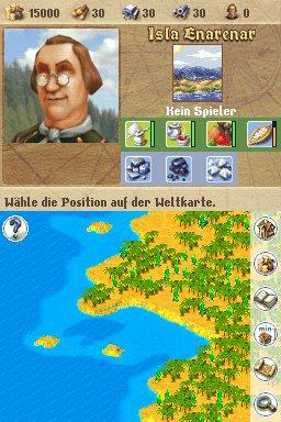 Anno 1701: Dawn of Discovery (Nintendo DS) screenshot: Desert Island