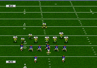 College Football's National Championship (Genesis) screenshot: Setting up.