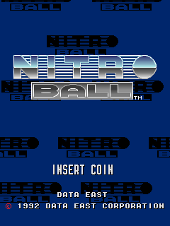 Nitro Ball (Arcade) screenshot: Title screen