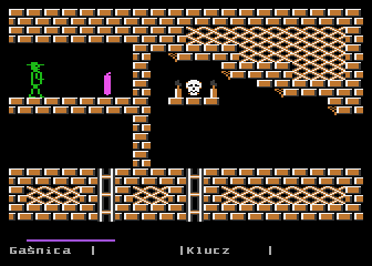 Demon (Atari 8-bit) screenshot: Dynamite
