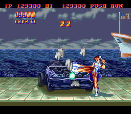 Street Fighter II: Champion Edition (TurboGrafx-16) screenshot: A bonus game