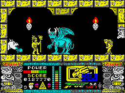 Jungle Warrior (ZX Spectrum) screenshot: The third tribal leader.