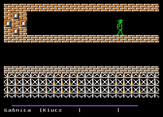 Demon (Atari 8-bit) screenshot: Dead end