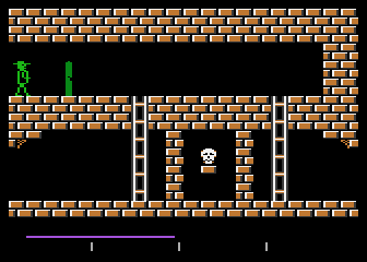 Demon (Atari 8-bit) screenshot: Green doors