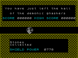 Doomsday Castle (ZX Spectrum) screenshot: Level complete