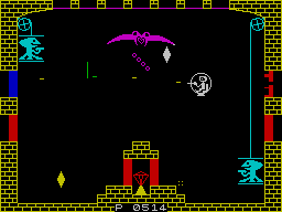 Doomsday Castle (ZX Spectrum) screenshot: The second screen I see