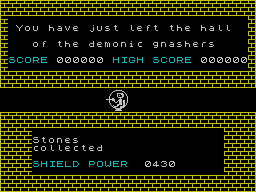 Doomsday Castle (ZX Spectrum) screenshot: Level completed