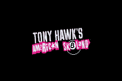 Tony Hawk's American Sk8land (Game Boy Advance) screenshot: Title screen.
