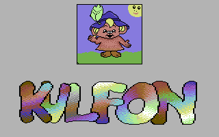 Kulfon w krainie złego demona (Commodore 64) screenshot: Title screen