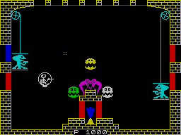 Doomsday Castle (ZX Spectrum) screenshot: Game start