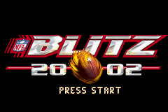 NFL Blitz 20-02 (Game Boy Advance) screenshot: Title screen.