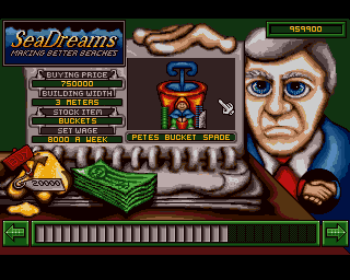 Hillsea Lido (Amiga) screenshot: Pete's Bucket Spade