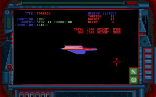 Subwar 2050 (Amiga) screenshot: Arming your sub