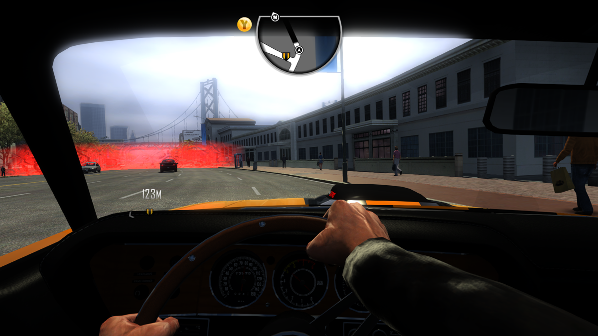 Driver: San Francisco (Windows) screenshot: Some areas of the city are locked until the player advances the story