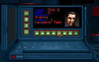 Subwar 2050 (Amiga) screenshot: Pilot selection