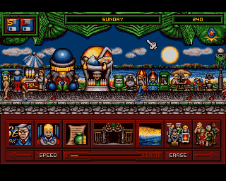 Hillsea Lido (Amiga) screenshot: Construction complete