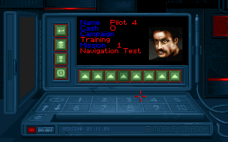 Subwar 2050 (Amiga CD32) screenshot: Pilot selection