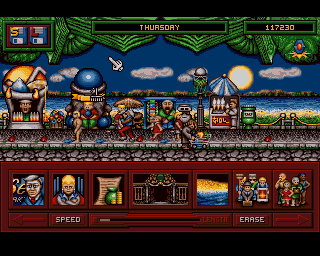 Hillsea Lido (Amiga) screenshot: Bag lady