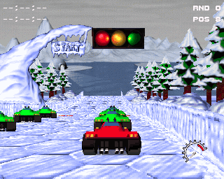 Flyin' High (Amiga) screenshot: The ice world